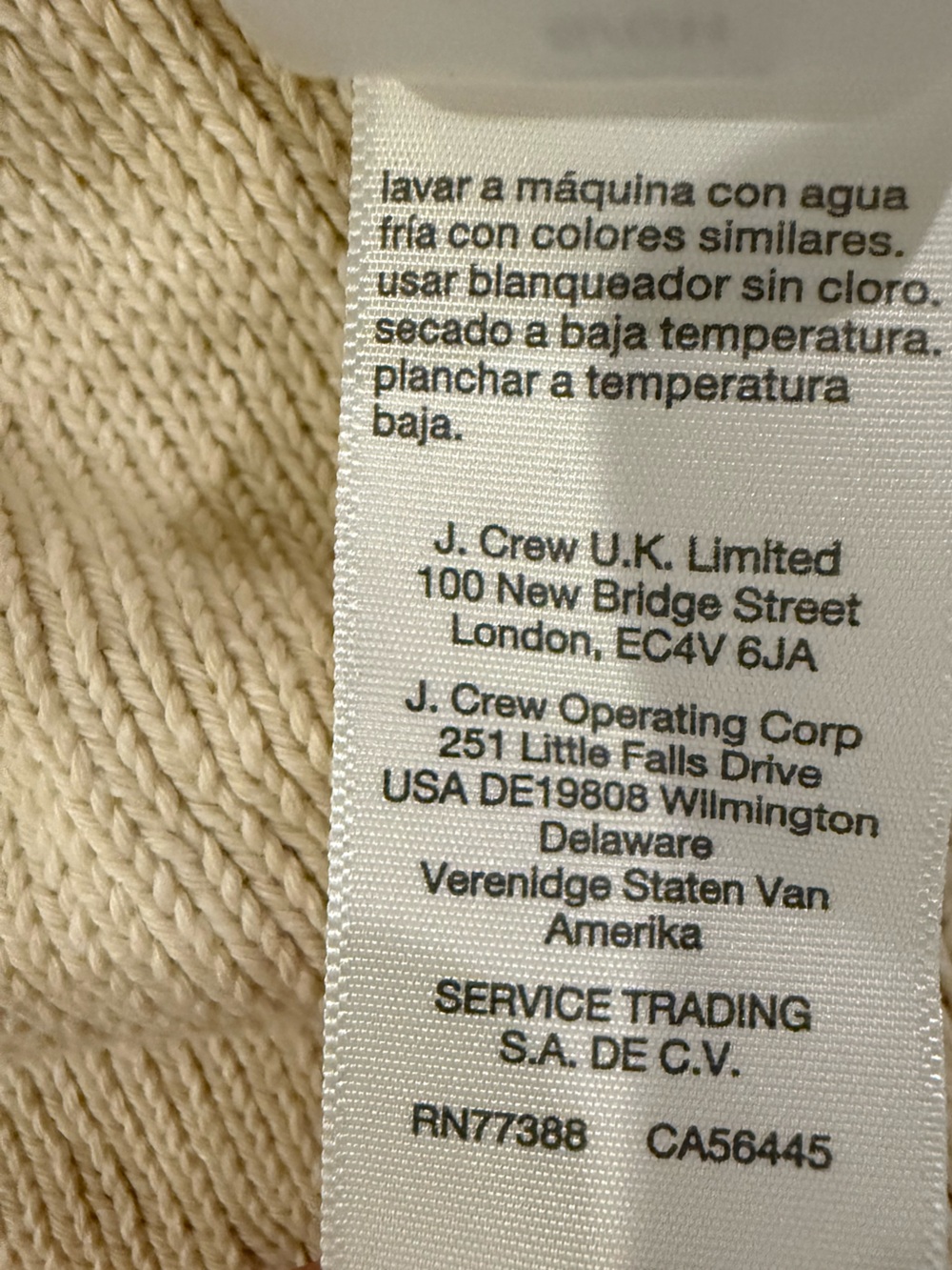 Madewell Broadway Cardigan Sweater Cream 100% Cotton Button Front Size S - Picture 15 of 16